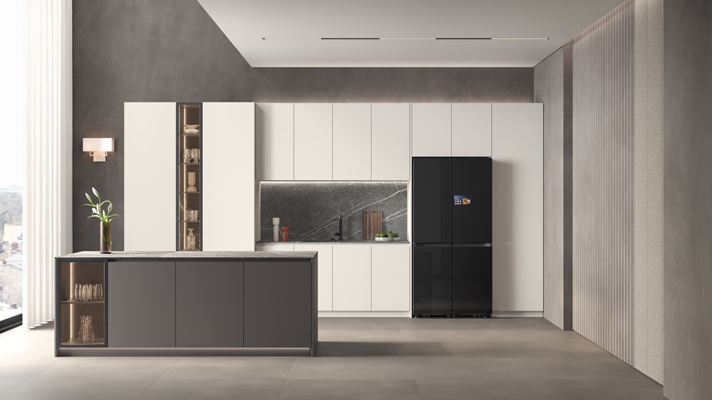 New Cross Door Refrigerator with 9-inch Touch Screen & Voice Control