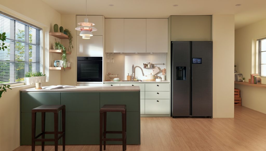 New Side By Side Refrigerator with 9-inch Touch Screen & Voice Control